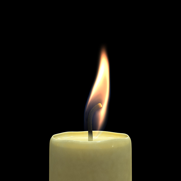 3D Candle Animation